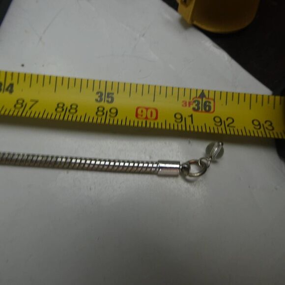 Long Modern Nested Black Oval Pendant Open Round Chain Necklace Enamel 36" - Picture 8 of 8